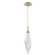 Rock Crystal LED Pendant in Gilded Brass (404|LAB0050-19-GB-CC-C01-L3)