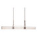 Urban Loft Six Light Linear Chandelier in Flat Bronze (404|PLB0026-0C-FB-BG-001-E2)