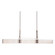 Urban Loft Six Light Linear Chandelier in Gunmetal (404|PLB0026-0C-GM-BG-001-E2)