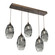 Ellisse Linear Pendant in Flat Bronze (404|PLB0035-05-FB-OS-C01-E2)