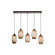 Elisse Five Light Pendant in Gilded Brass (404|PLB0035-05-GB-OA-C01-E2)