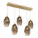 Ellisse Five Light Pendant in Gilded Brass (404|PLB0035-05-GB-OB-C01-E2)