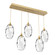 Ellisse Linear Pendant in Gilded Brass (404|PLB0035-05-GB-OC-C01-E2)