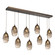 Ellisse Linear Pendant in Flat Bronze (404|PLB0035-09-FB-OB-C01-E2)