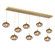 Coppa Linear Pendant in Gilded Brass (404|PLB0036-09-GB-OB-C01-E2)