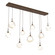 Gem LED Linear Pendant in Flat Bronze (404|PLB0039-09-FB-A-C01-L3)