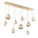 Gem LED Linear Pendant in Gilded Brass (404|PLB0039-09-GB-B-C01-L3)
