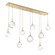 Gem LED Linear Pendant in Gilded Brass (404|PLB0039-09-GB-C-C01-L1)