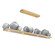 Gem LED Linear Suspension in Gilded Brass (404|PLB0039-0C-GB-S-CA1-L1)