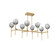 Gem LED Linear Suspension in Gilded Brass (404|PLB0039-50-GB-S-001-L1)