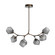 Gem LED Lantern in Flat Bronze (404|PLB0039-BA-FB-S-001-L1)