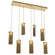Parallel LED Pendant in Gilded Brass (404|PLB0042-07-GB-BG-C01-L3)