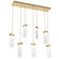 Parallel LED Pendant in Gilded Brass (404|PLB0042-07-GB-CG-C01-L1)