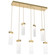 Parallel LED Pendant in Gilded Brass (404|PLB0042-07-GB-CR-C01-L1)