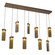Parallel LED Pendant in Flat Bronze (404|PLB0042-09-FB-BG-C01-L3)