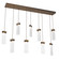 Parallel LED Pendant in Flat Bronze (404|PLB0042-09-FB-CR-C01-L3)