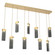 Parallel LED Pendant in Gilded Brass (404|PLB0042-09-GB-SG-C01-L3)