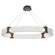 Parallel LED Chandelier in Flat Bronze (404|PLB0042-44-FB-CR-CA1-L1)
