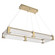 Parallel LED Chandelier in Gilded Brass (404|PLB0042-R1-GB-CR-CA1-L1)