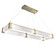 Parallel LED Chandelier in Heritage Brass (404|PLB0042-R2-HB-CG-CA1-L3)