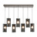 Textured Glass Seven Light Pendant in Beige Silver (404|PLB0044-07-BS-SG-C01-E2)