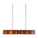 Textured Glass LED Linear Suspension in Beige Silver (404|PLB0044-44-BS-BG-001-L1)