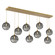 Terra Linear Pendant in Gilded Brass (404|PLB0047-09-GB-OS-C01-E2)
