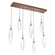 Rock Crystal LED Linear Pendant in Oil Rubbed Bronze (404|PLB0050-07-RB-CC-C01-L3)