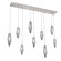 Rock Crystal LED Linear Pendant in Beige Silver (404|PLB0050-09-BS-CS-C01-L3)