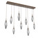 Rock Crystal LED Linear Pendant in Flat Bronze (404|PLB0050-09-FB-CS-C01-L1)