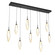Rock Crystal LED Linear Pendant in Matte Black (404|PLB0050-09-MB-CA-C01-L3)