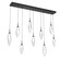 Rock Crystal LED Linear Pendant in Matte Black (404|PLB0050-09-MB-CC-C01-L3)