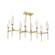 Rock Crystal LED Linear Suspension in Gilded Brass (404|PLB0050-48-GB-CA-001-L1)