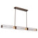 Ledgestone LED Linear Dining in Gilded Brass (404|PLB0056-67-GB-LC-001-L3)