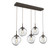 Aster Five Light Pendant in Flat Bronze (404|PLB0062-05-FB-C-C01-E2)