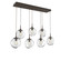 Aster Seven Light Pendant in Flat Bronze (404|PLB0062-07-FB-C-C01-E2)