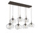 Nebula Seven Light Pendant in Flat Bronze (404|PLB0064-07-FB-C-C01-E2)