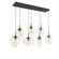 Cosmos Seven Light Pendant in Flat Bronze (404|PLB0065-07-FB-A-C01-E2)