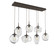 Cosmos Seven Light Pendant in Flat Bronze (404|PLB0065-07-FB-C-C01-E2)