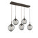 Aster LED Pendant in Flat Bronze (404|PLB0066-05-FB-GS-C01-L3)