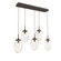 Meteo LED Linear Pendant in Flat Bronze (404|PLB0067-05-FB-ZA-C01-L3)