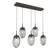 Meteo LED Linear Pendant in Flat Bronze (404|PLB0067-05-FB-ZS-C01-L3)