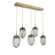 Meteo LED Linear Pendant in Gilded Brass (404|PLB0067-05-GB-FS-C01-L3)