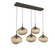 Nebula LED Linear Pendant in Flat Bronze (404|PLB0068-05-FB-FB-C01-L3)