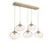Nebula LED Linear Pendant in Gilded Brass (404|PLB0068-05-GB-FA-C01-L3)