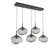 Nebula LED Linear Pendant in Matte Black (404|PLB0068-05-MB-FS-C01-L3)