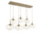 Nebula LED Linear Pendant in Gilded Brass (404|PLB0068-07-GB-FA-C01-L3)