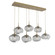 Nebula LED Linear Pendant in Gilded Brass (404|PLB0068-07-GB-FS-C01-L3)