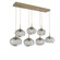 Nebula LED Linear Pendant in Gilded Brass (404|PLB0068-07-GB-GS-C01-L3)