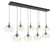 Nebula LED Linear Pendant in Matte Black (404|PLB0068-09-MB-FA-C01-L3)